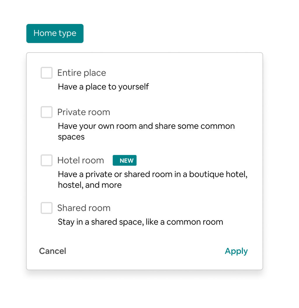 Airbnb boosts hotel visibility with homepage refresh, new filter